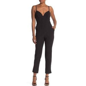 BCBGMaxAzria Black Sleeveless Jumpsuit